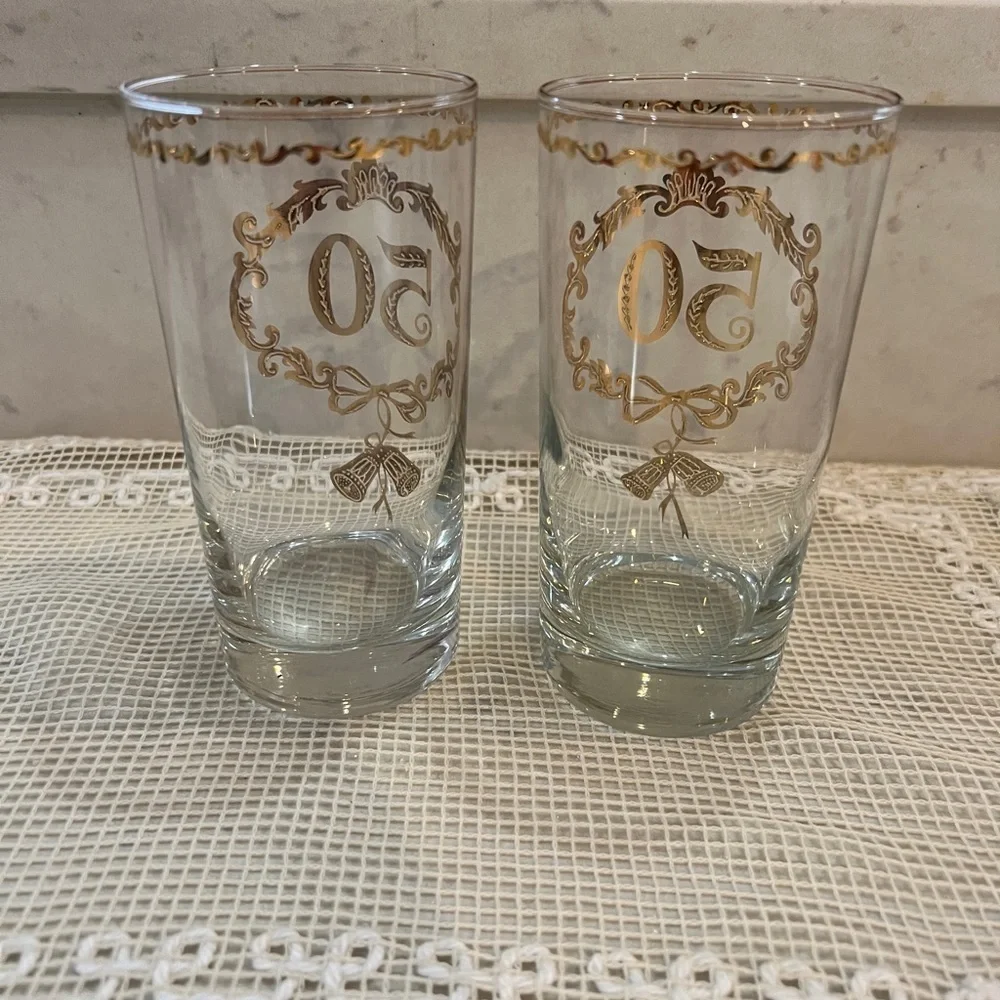 Culver 50th Anniversary Highball Glasses Set of 2